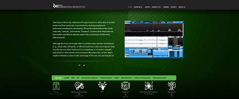 Website for Data Communication and Control